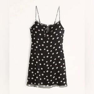 Abercrombie Polka Dot Mini Slip Dress - Size XLT